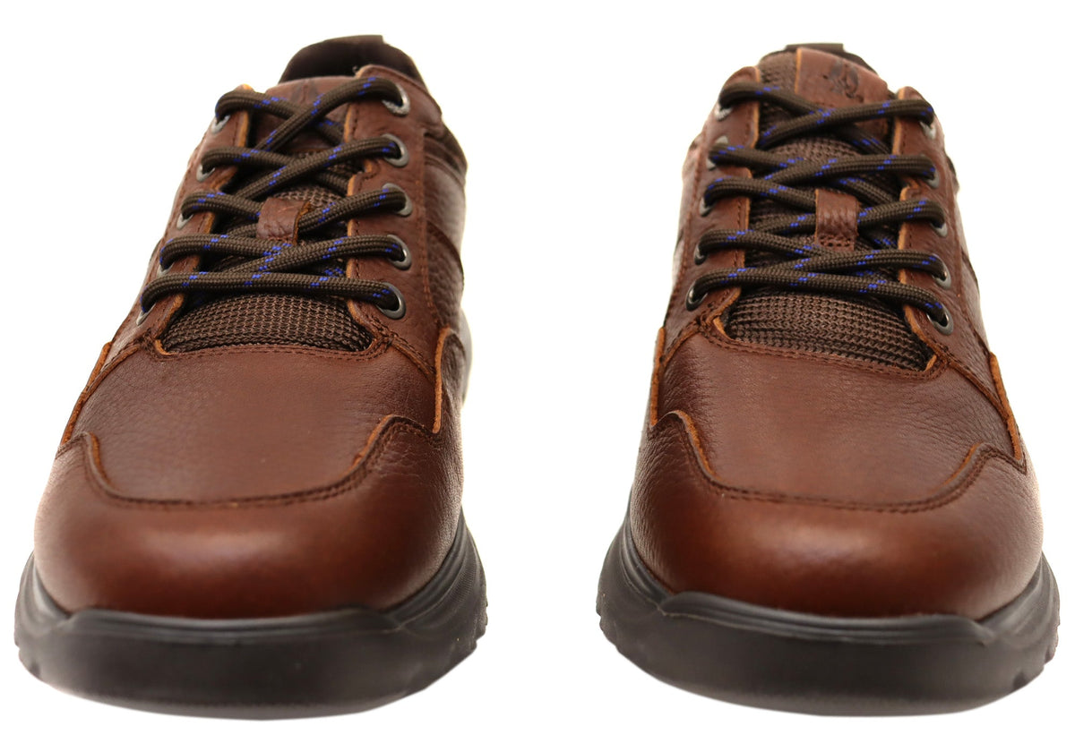 Atlas Mens Extra Wide Width Leather Comfortable Shoes