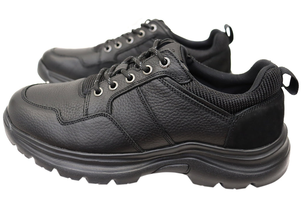 Atlas Mens Extra Wide Width Leather Comfortable Shoes