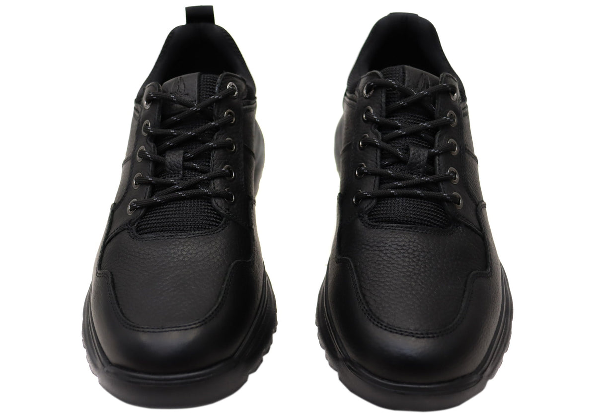 Atlas Mens Extra Wide Width Leather Comfortable Shoes