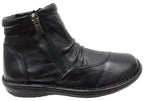 Talun Womens European Comfortable Leather Ankle Boots