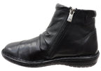 Talun Womens European Comfortable Leather Ankle Boots