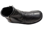 Talun Womens European Comfortable Leather Ankle Boots