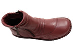 Talun Womens European Comfortable Leather Ankle Boots