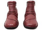 Talun Womens European Comfortable Leather Ankle Boots