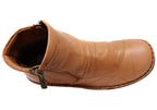 Talun Womens European Comfortable Leather Ankle Boots