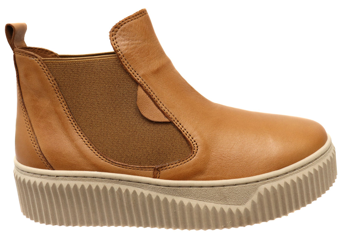 Maeva Womens European Comfortable Leather Ankle Boots