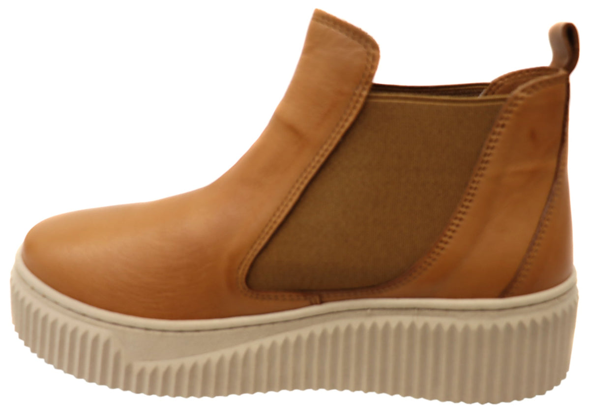 Maeva Womens European Comfortable Leather Ankle Boots