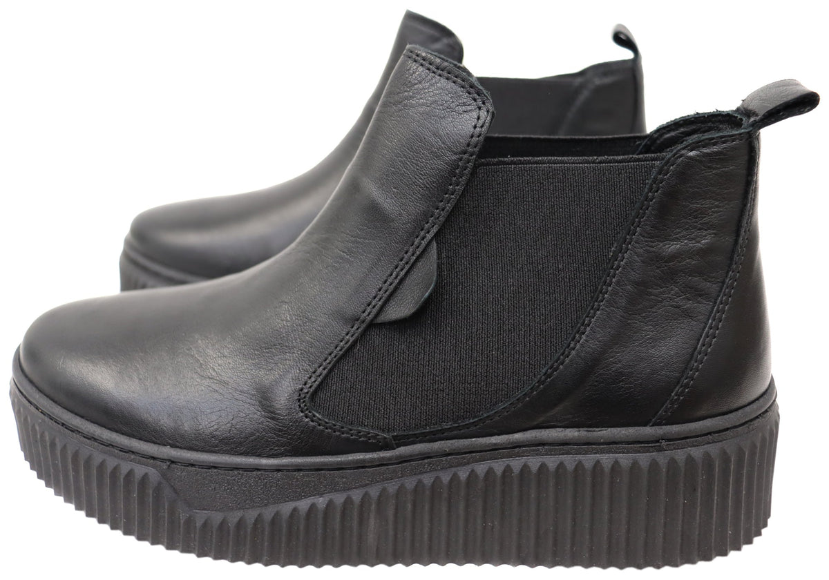 Maeva Womens European Comfortable Leather Ankle Boots