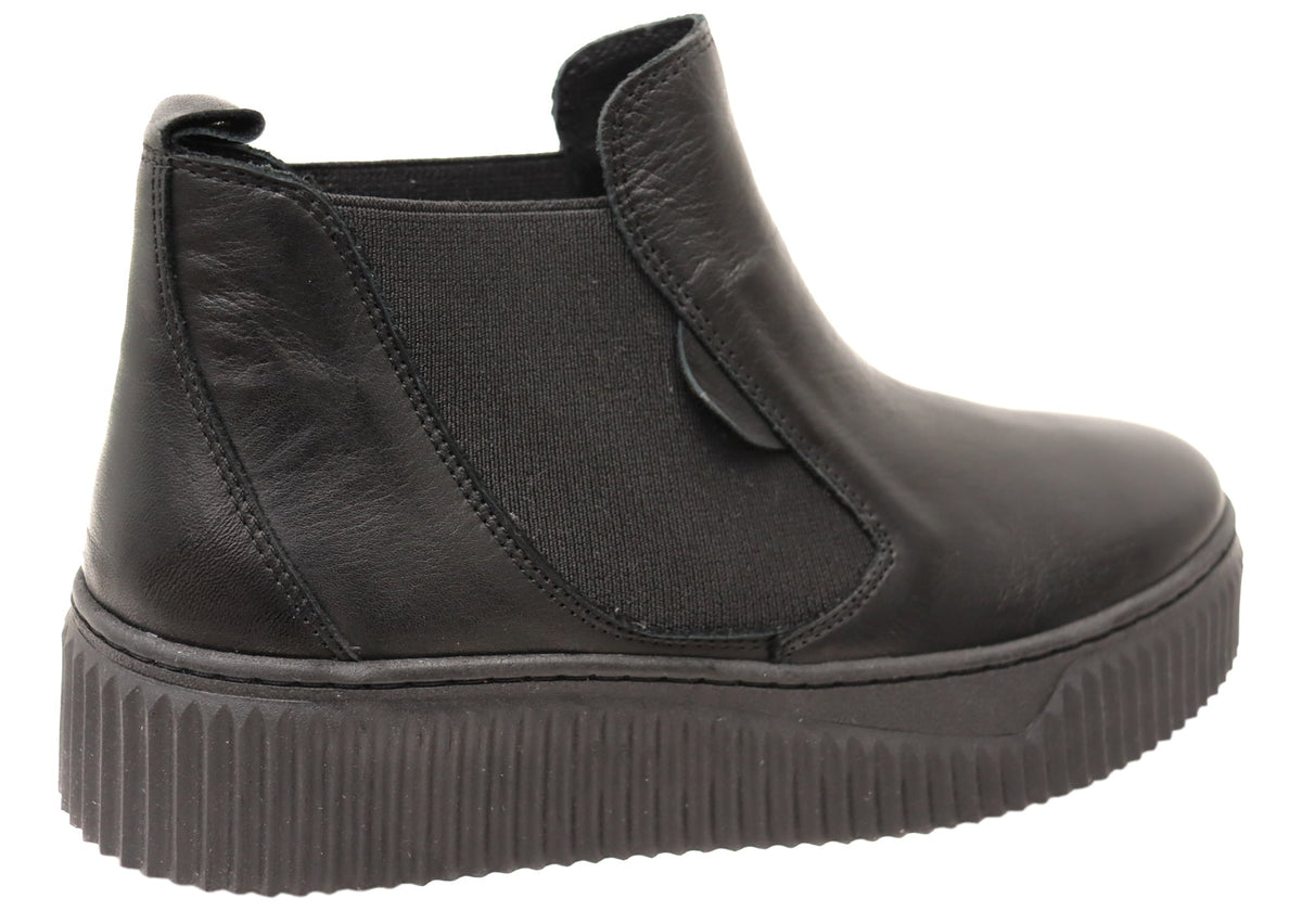 Maeva Womens European Comfortable Leather Ankle Boots