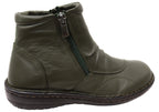 Talun Womens European Comfortable Leather Ankle Boots