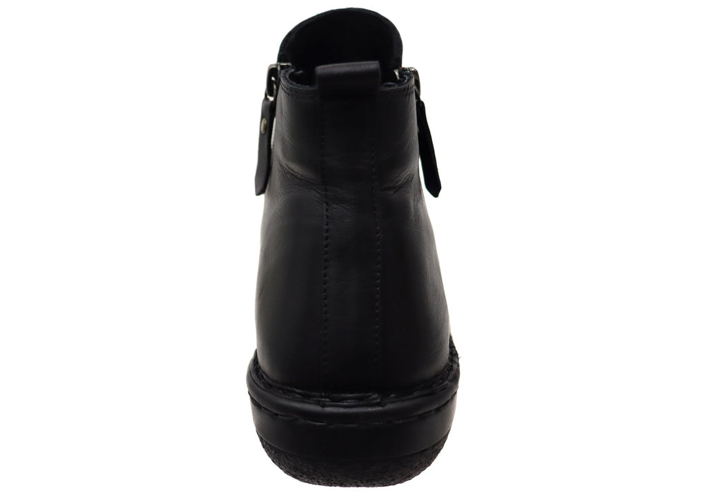 Poet Womens European Comfortable Leather Ankle Boots