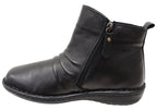 Poet Womens European Comfortable Leather Ankle Boots