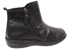 Poet Womens European Comfortable Leather Ankle Boots