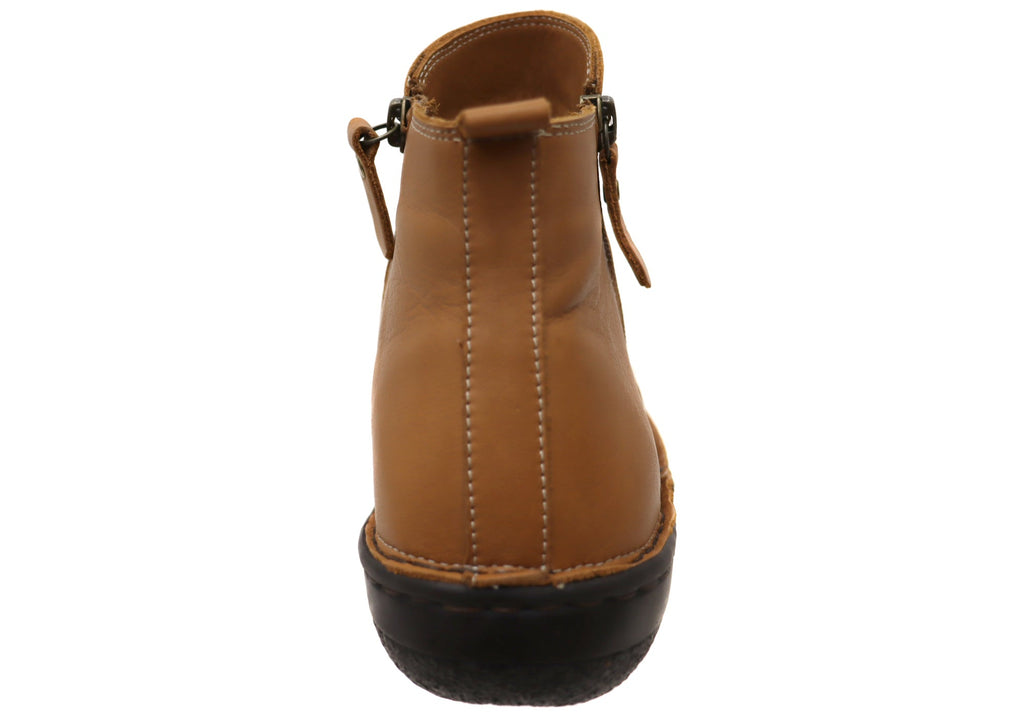 Poet Womens European Comfortable Leather Ankle Boots