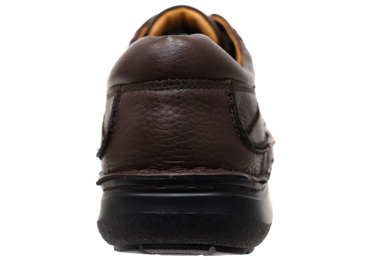Borrow Mens Comfortable Leather Triple Wide Fit Shoes