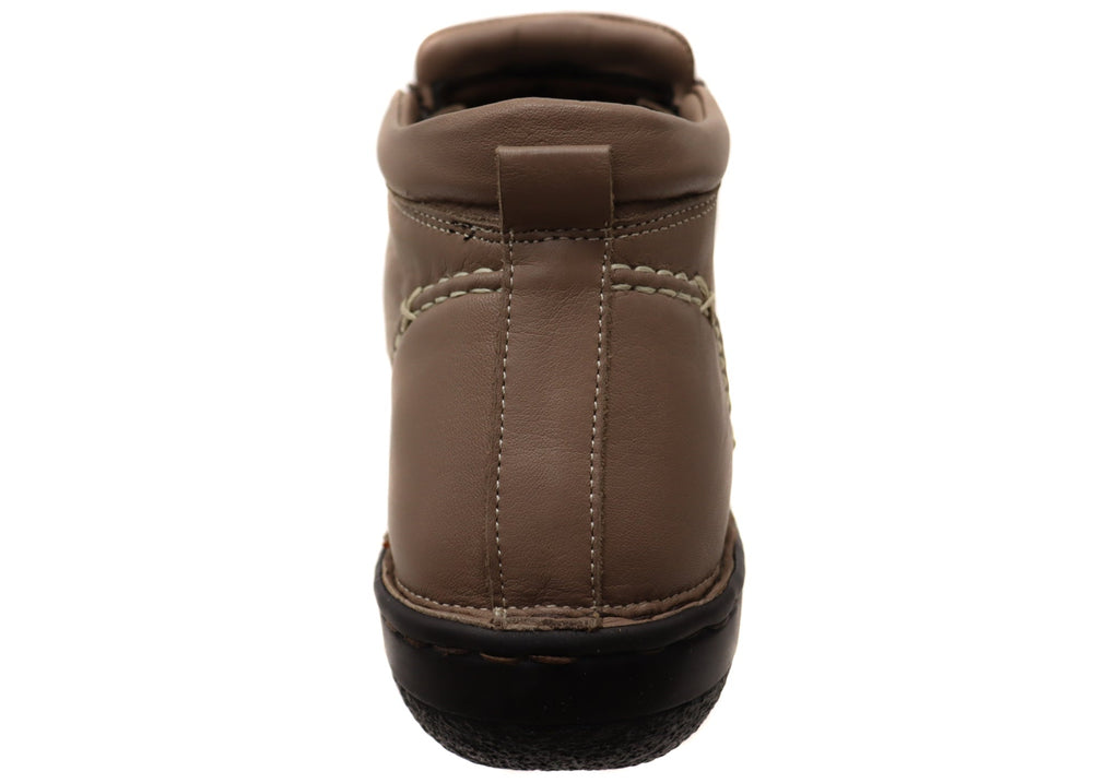 Luna Womens European Comfort Leather Ankle Boots