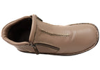 Luna Womens European Comfort Leather Ankle Boots