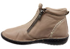 Luna Womens European Comfort Leather Ankle Boots