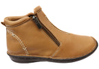 Luna Womens European Comfort Leather Ankle Boots