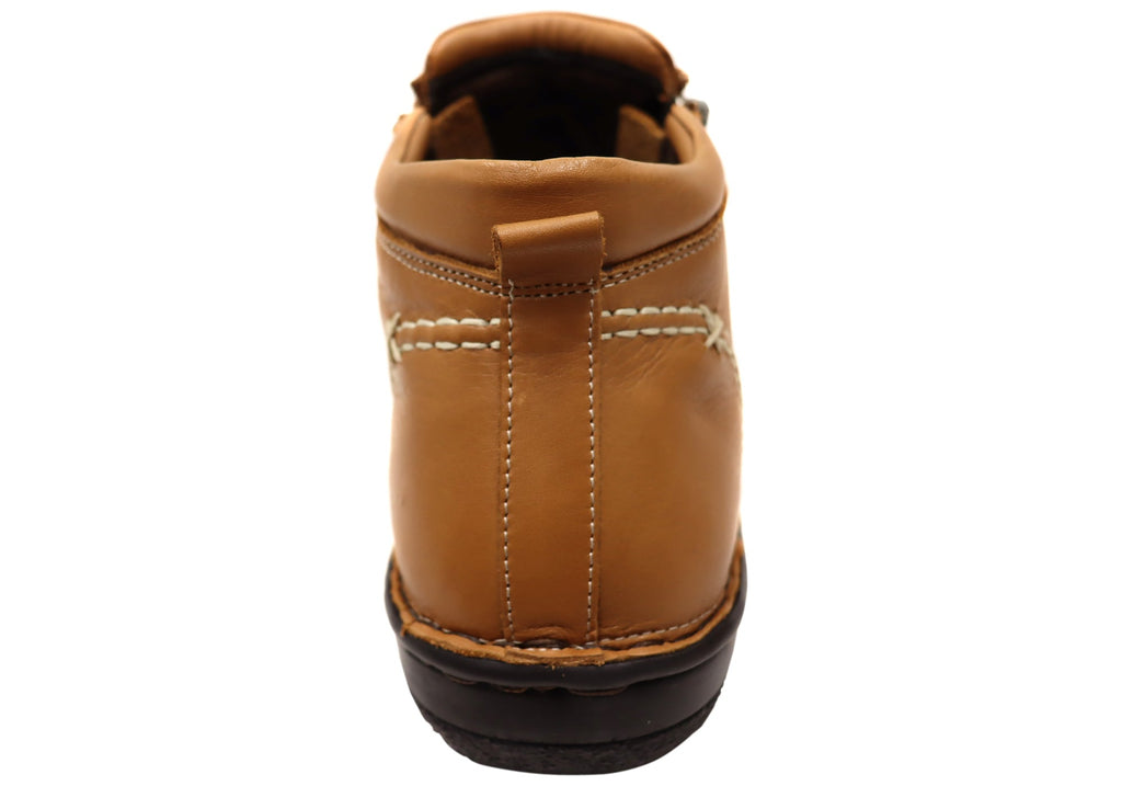 Luna Womens European Comfort Leather Ankle Boots