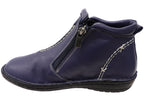 Luna Womens European Comfort Leather Ankle Boots