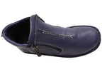 Luna Womens European Comfort Leather Ankle Boots