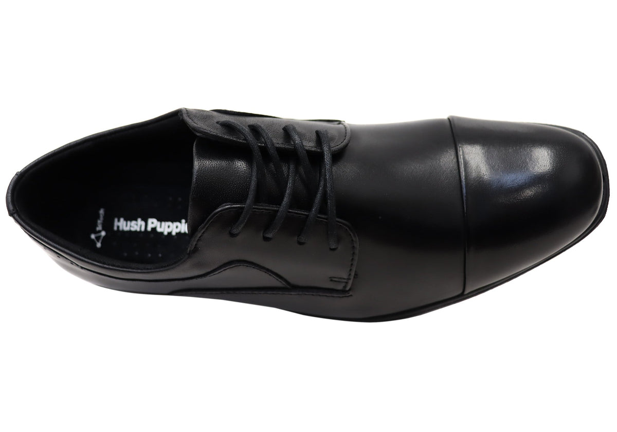 Cain Mens Wide Fit Comfort Leather Lace Up Dress Shoes