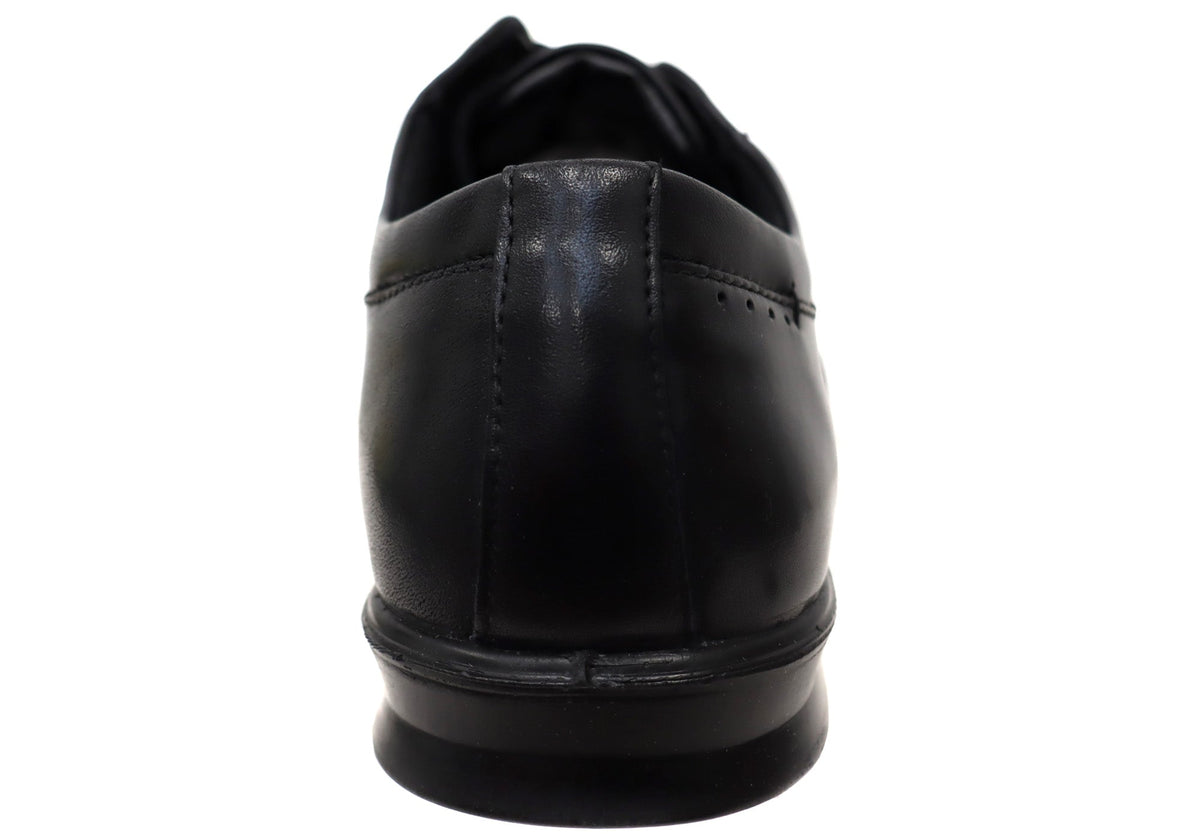 Cain Mens Wide Fit Comfort Leather Lace Up Dress Shoes