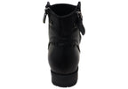 Castle Womens European Comfortable Leather Ankle Boots