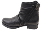 Castle Womens European Comfortable Leather Ankle Boots
