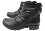 Castle Womens European Comfortable Leather Ankle Boots