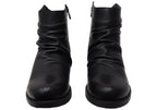 Castle Womens European Comfortable Leather Ankle Boots