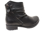 Castle Womens European Comfortable Leather Ankle Boots