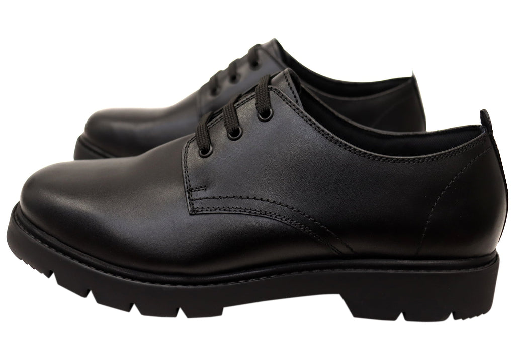 Mens Pathfinder EE Extra Wide Leather Lace Up Shoes