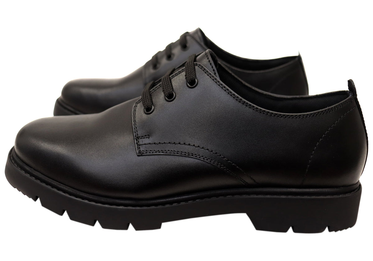 Mens Pathfinder EE Extra Wide Leather Lace Up Shoes