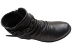 Devo Womens European Comfortable Leather Ankle Boots