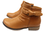 Devo Womens European Comfortable Leather Ankle Boots