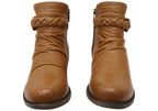 Devo Womens European Comfortable Leather Ankle Boots