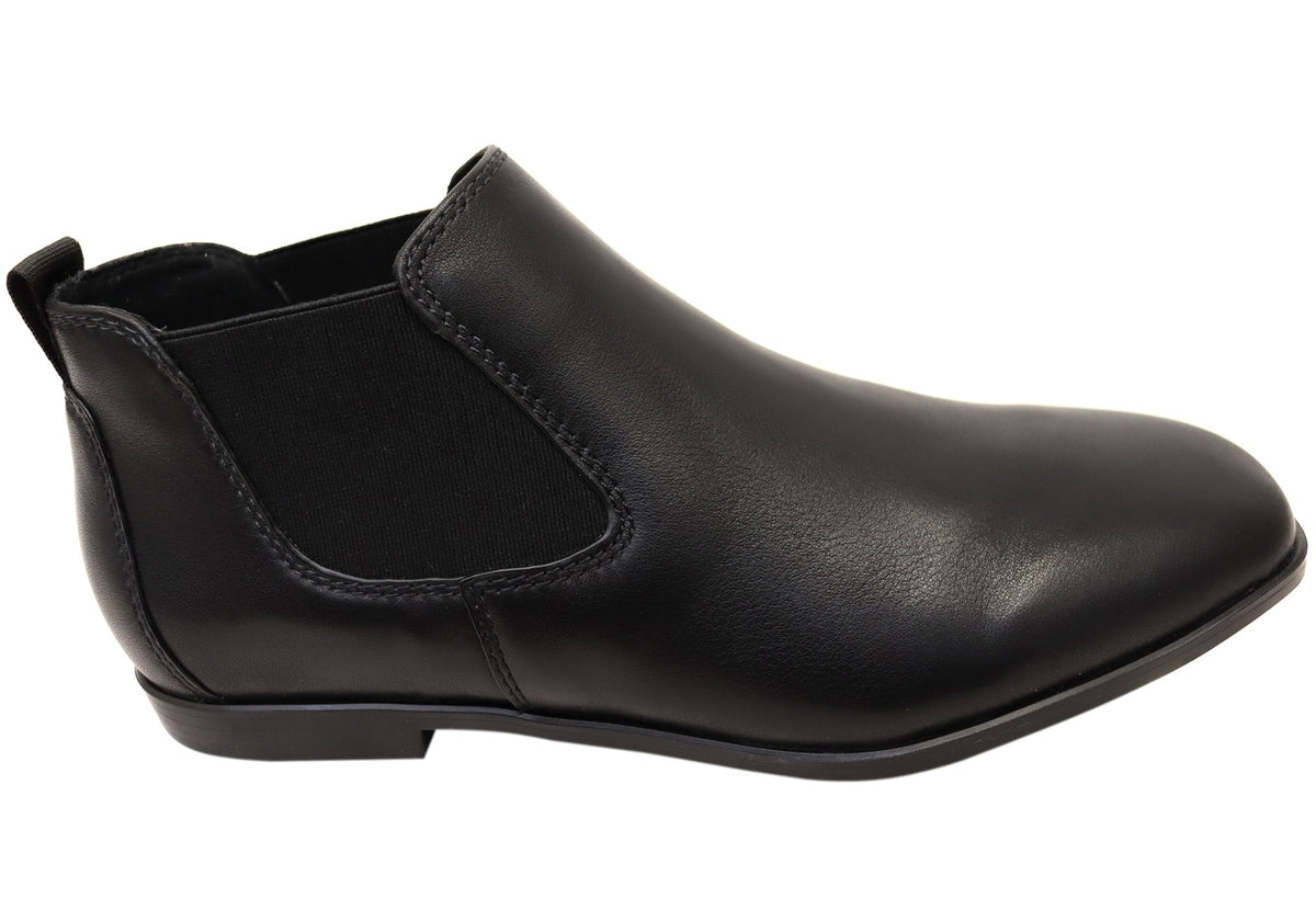 Zeda Womens Leather Comfortable Ankle Boots