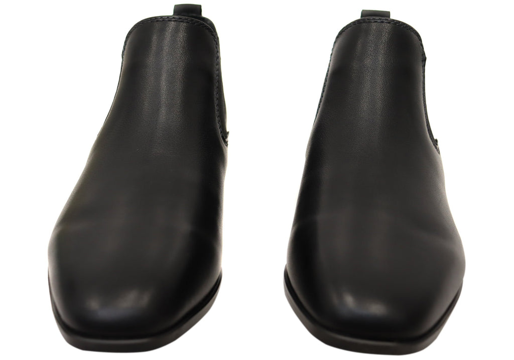 Zeda Womens Leather Comfortable Ankle Boots