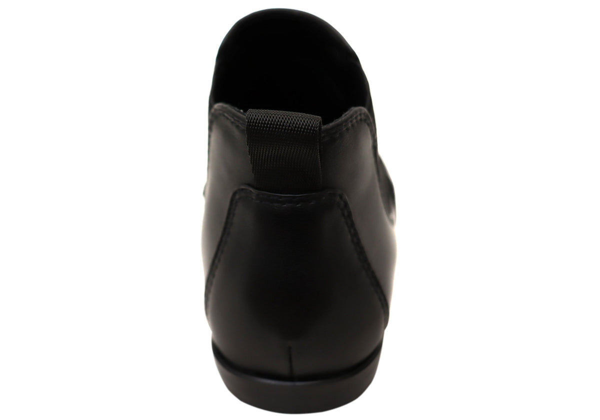 Zeda Womens Leather Comfortable Ankle Boots