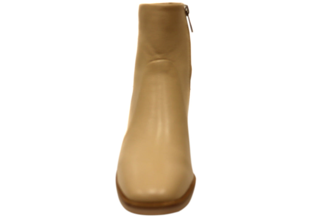 Superb Womens Leather Comfortable Mid Heel Ankle Boots