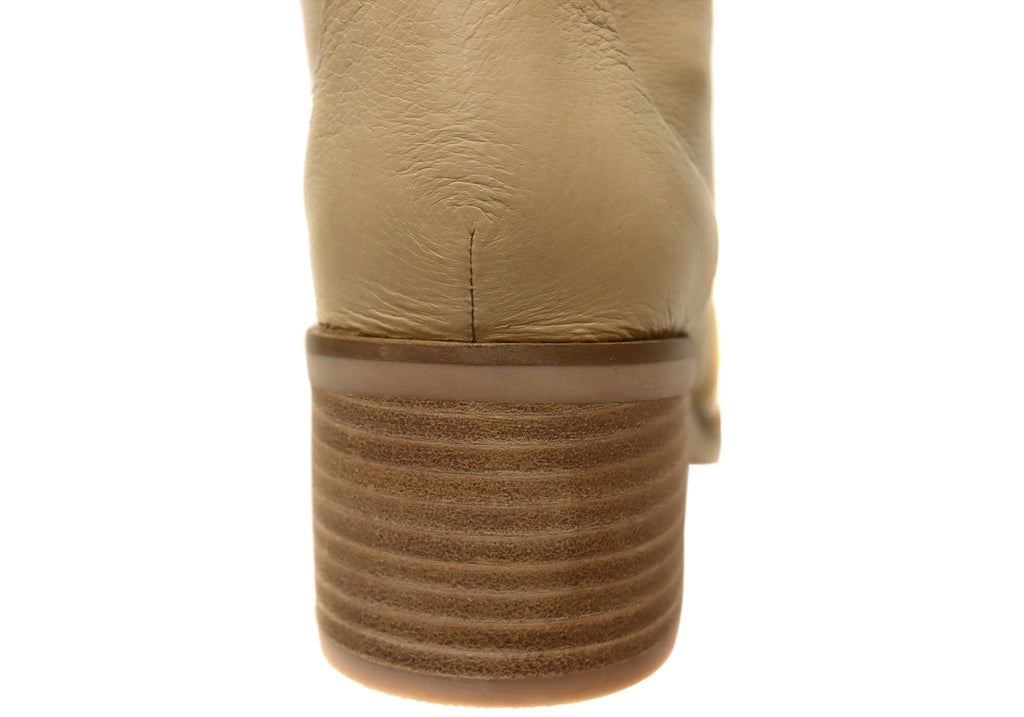 Superb Womens Leather Comfortable Mid Heel Ankle Boots