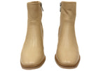 Superb Womens Leather Comfortable Mid Heel Ankle Boots