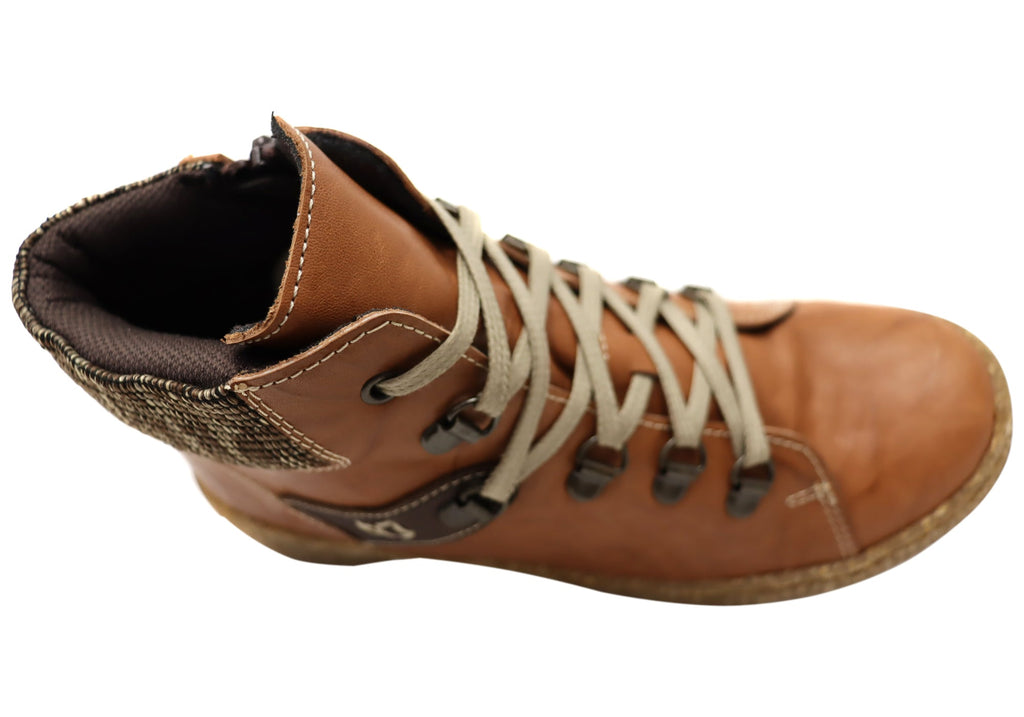 7000-305 Womens European Comfort Leather Ankle Boots