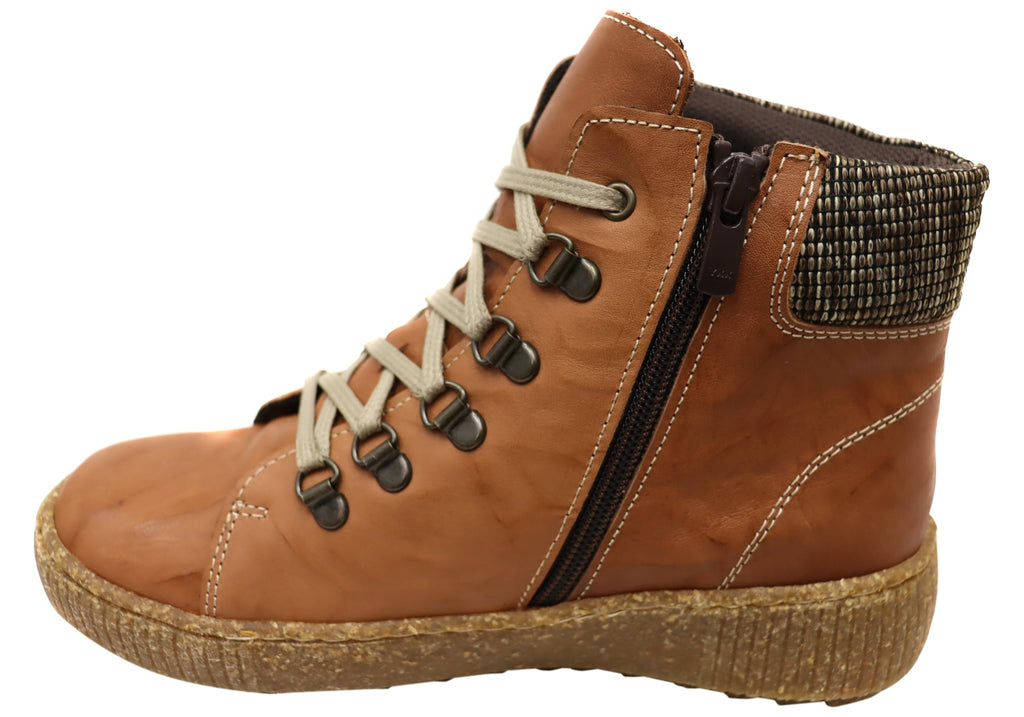 7000-305 Womens European Comfort Leather Ankle Boots