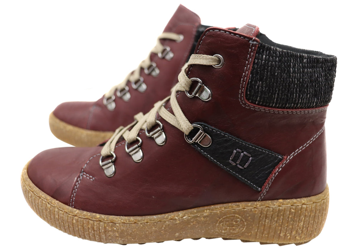 7000-305 Womens European Comfort Leather Ankle Boots