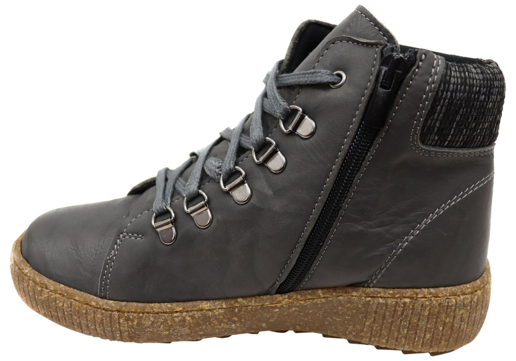 7000-305 Womens European Comfort Leather Ankle Boots
