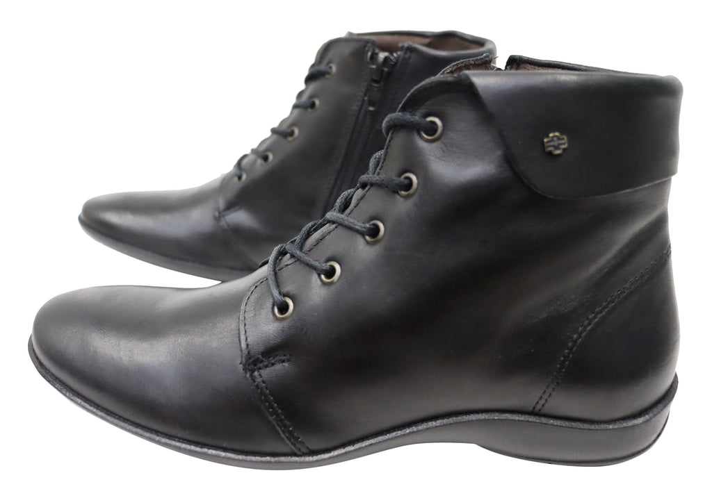 Marie Womens Comfortable Leather Ankle Boots Made In Brazil