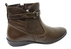 Lane Womens Comfortable Leather Ankle Boots Made In Brazil